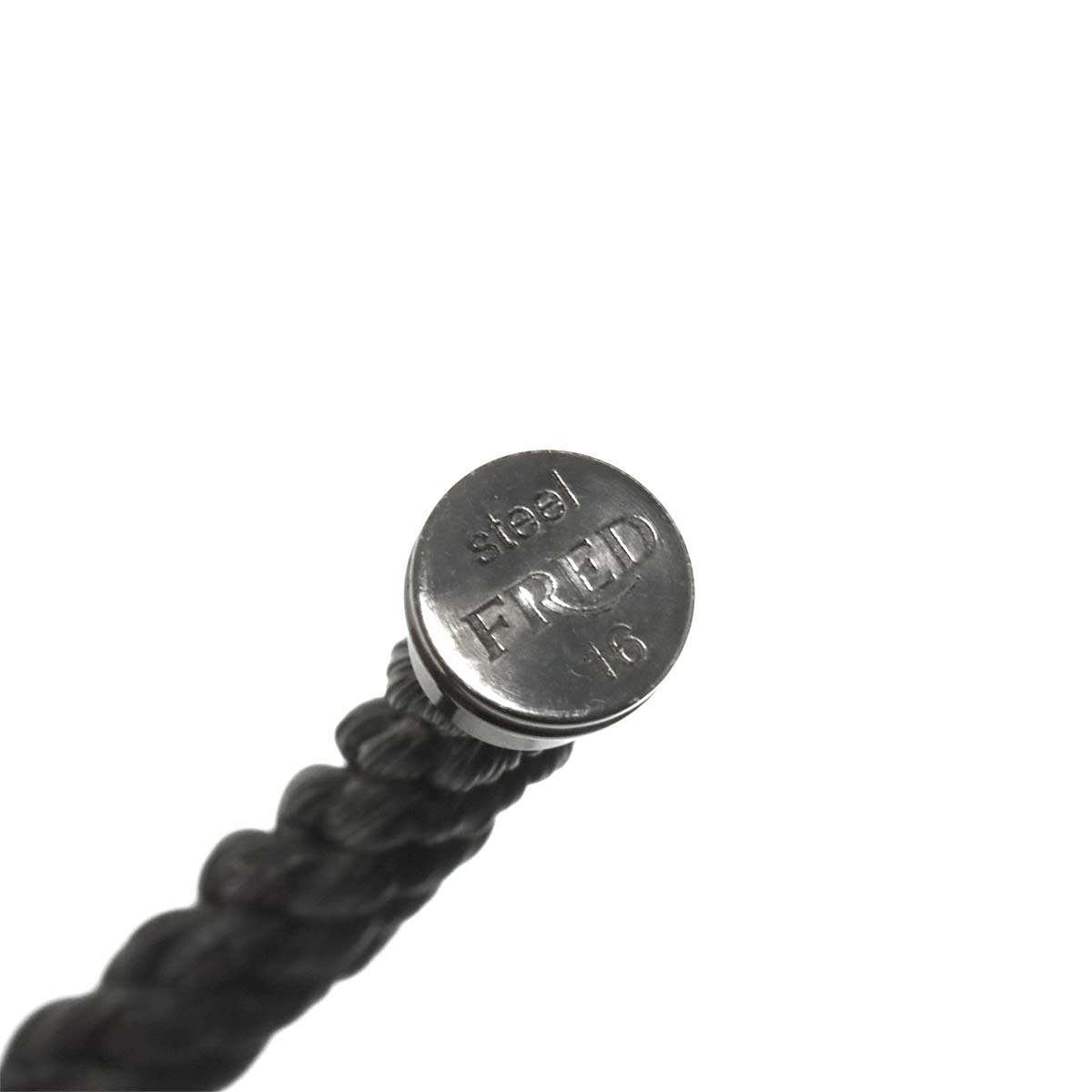 Force 10 Bracelet LM 18K White Gold 750 Steel size16