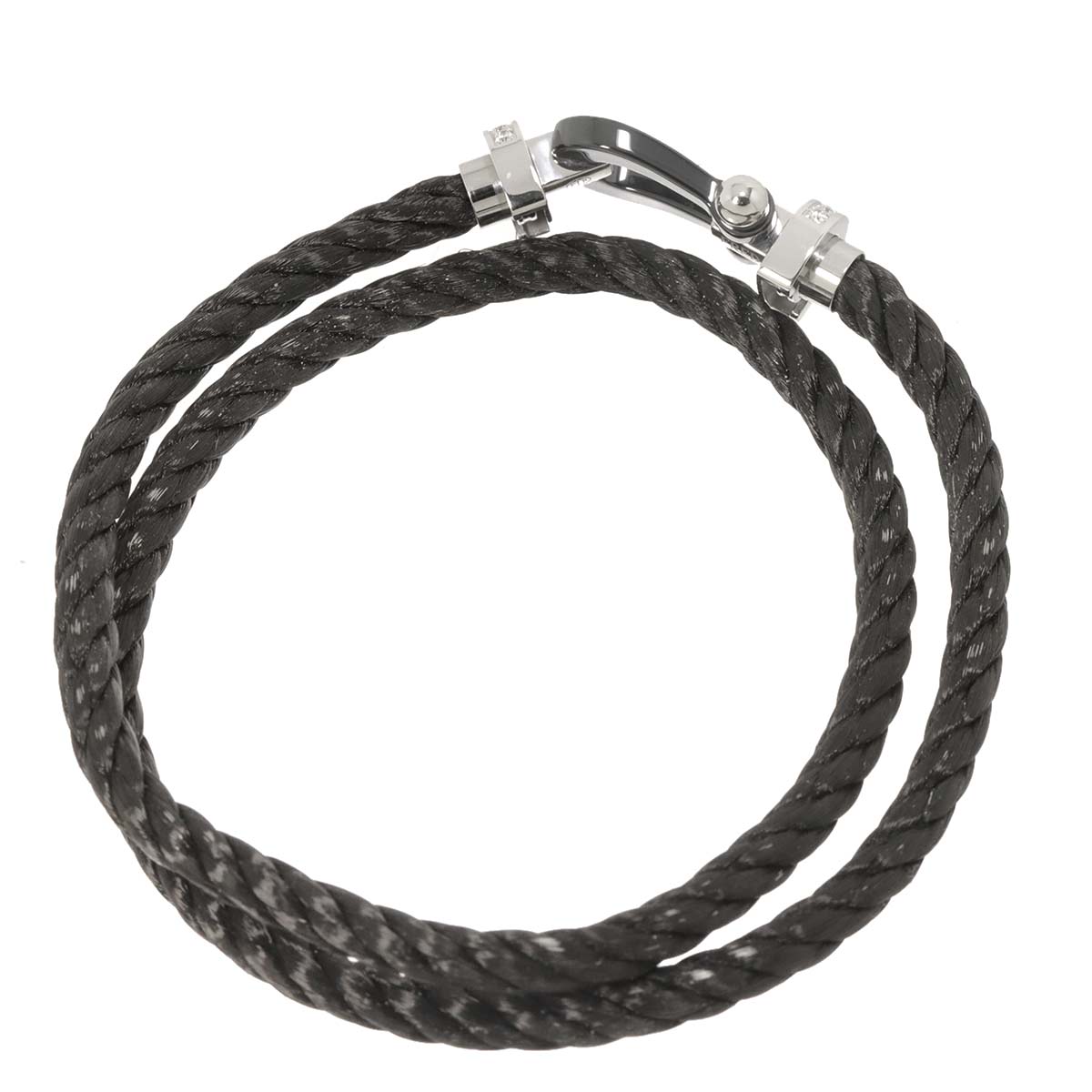 Force 10 LM Diamond Bracelet Ceramic 18K WG 750 Steel size18