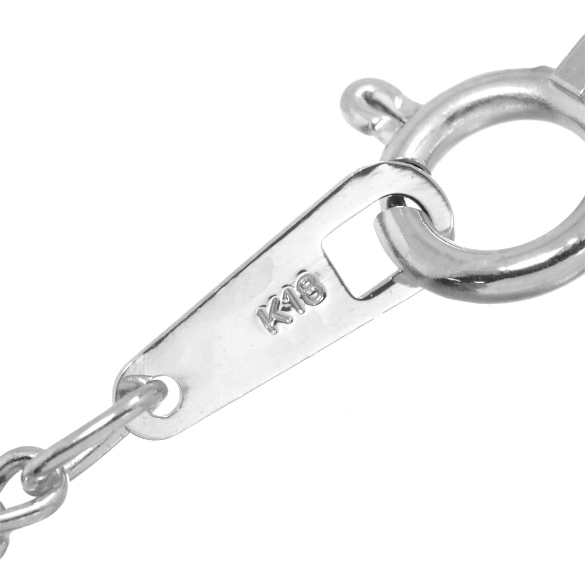 Diamond 1.56ct Necklace 18K WG White Gold 750