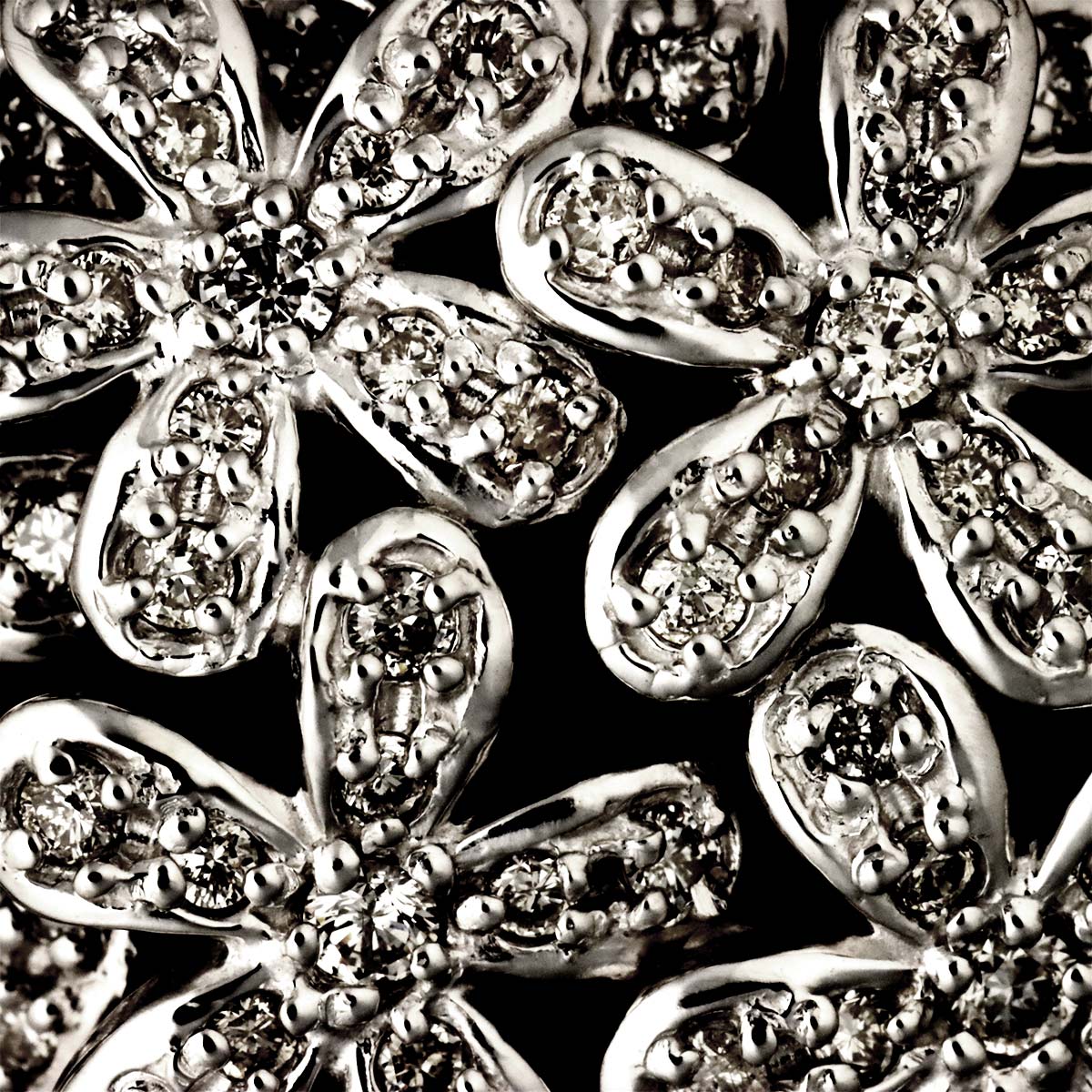 Diamond 1.56ct Necklace 18K WG White Gold 750