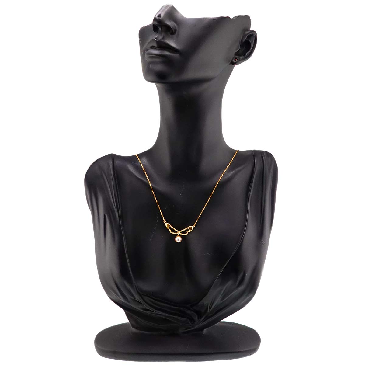 Akoya Pearl 6.0mm Diamond Necklace 18K Yellow Gold 750