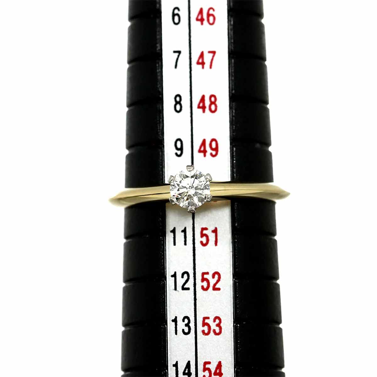 Diamond 0.25ct E/VVS2 Ring 18K YG Pt Size5.25(US)