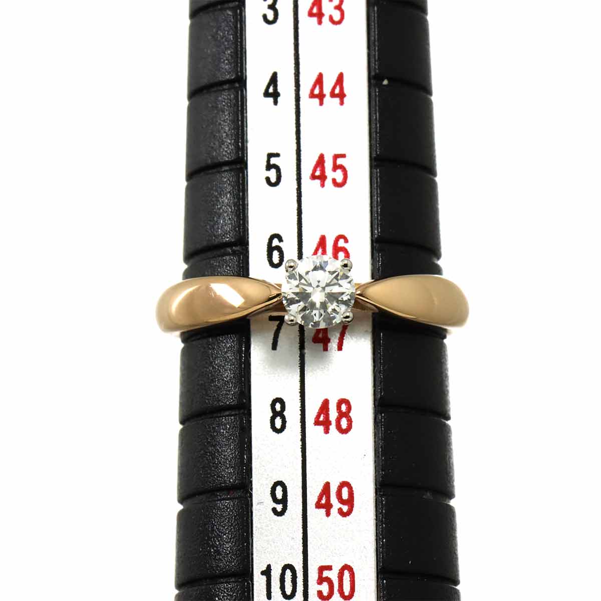 Harmony Diamond 0.24ct G/VS2/3EX Ring Pt 18K PG Size4(US)