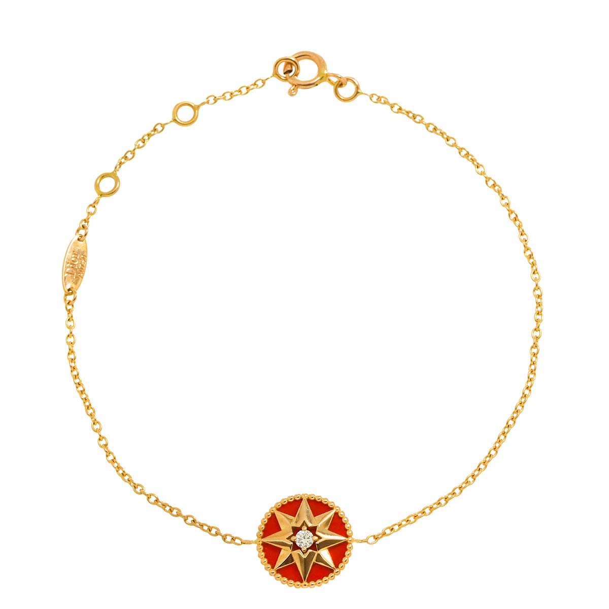 Rose des Vents Diamond Ceramic Bracelet 18K PG 750 90303663