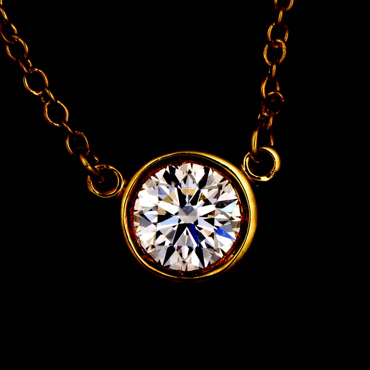 By The Yard Diamond Necklace 18K YG 750