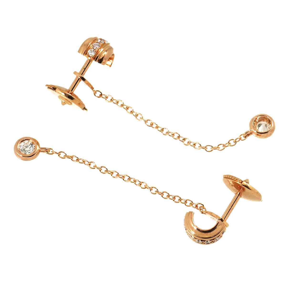 Diamond Earring Pierced 18K WG 750 One Piece only