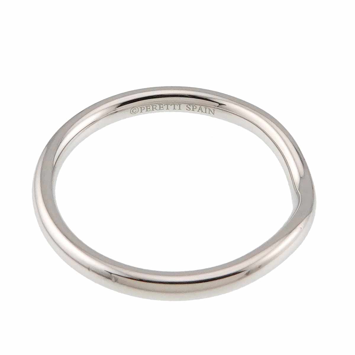 Curved Band Ring Pt Platinum size6.5-6.75(US)
