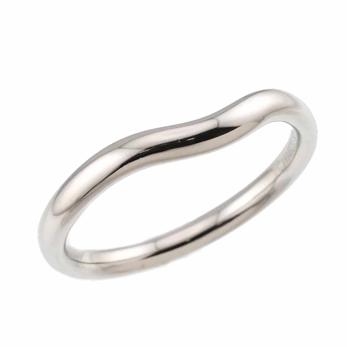 Curved Band Ring Pt Platinum size6.5-6.75(US)