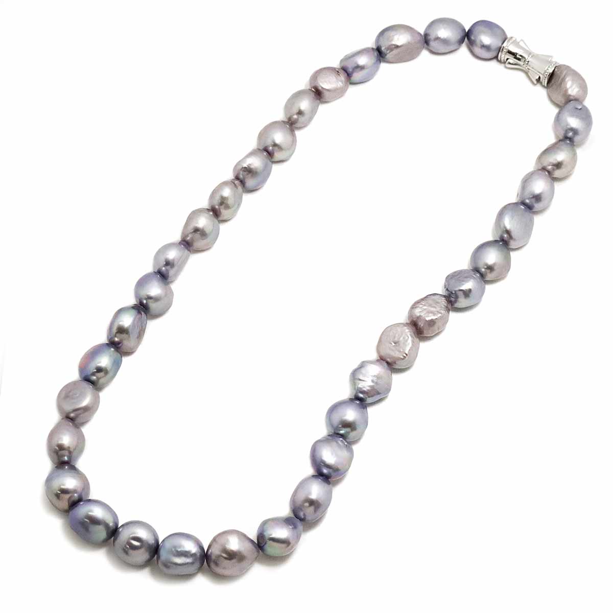 Baroque Pearl Necklace SV Silver 925