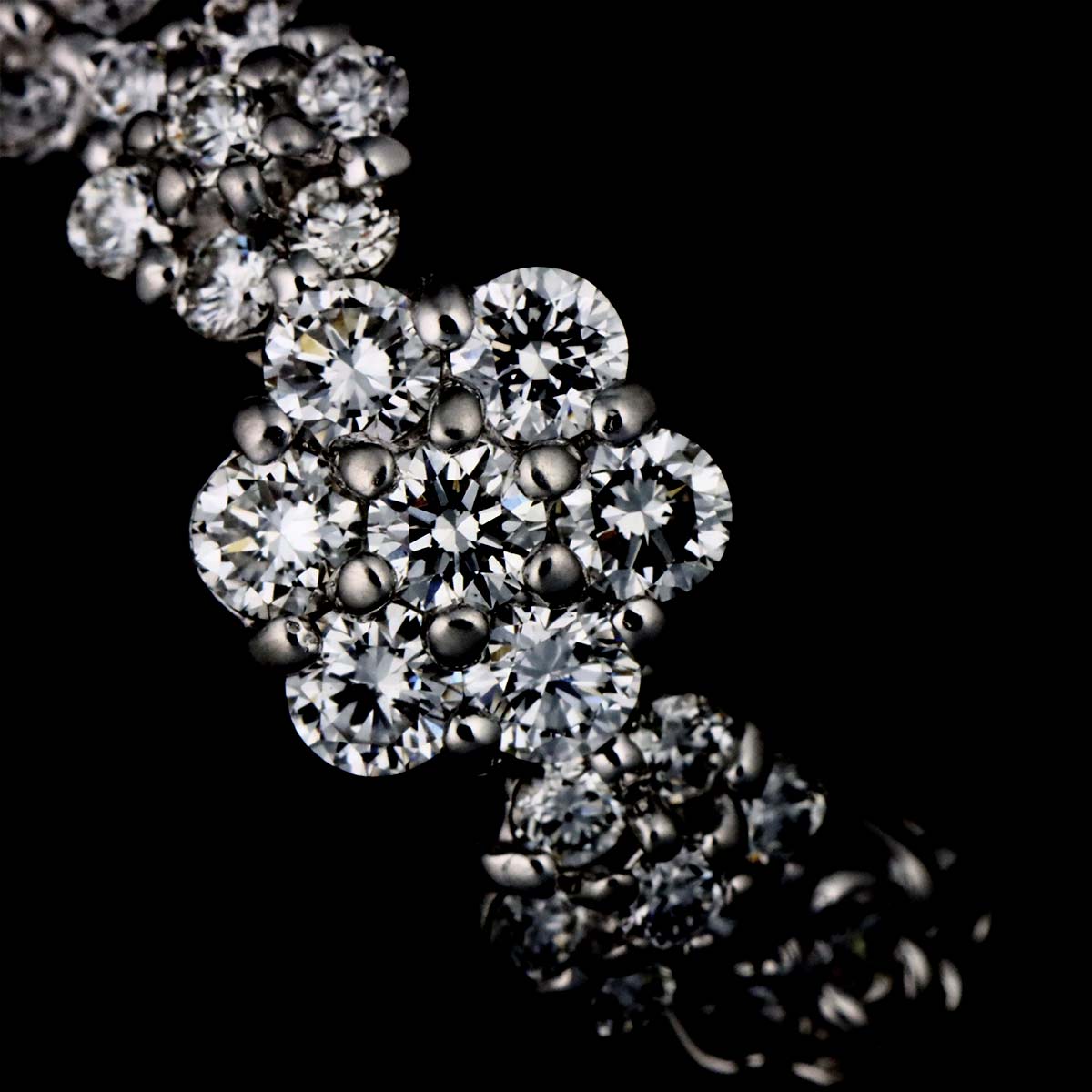 Diamond 0.80ct Ring 18K WG 750 Size5.25(US)