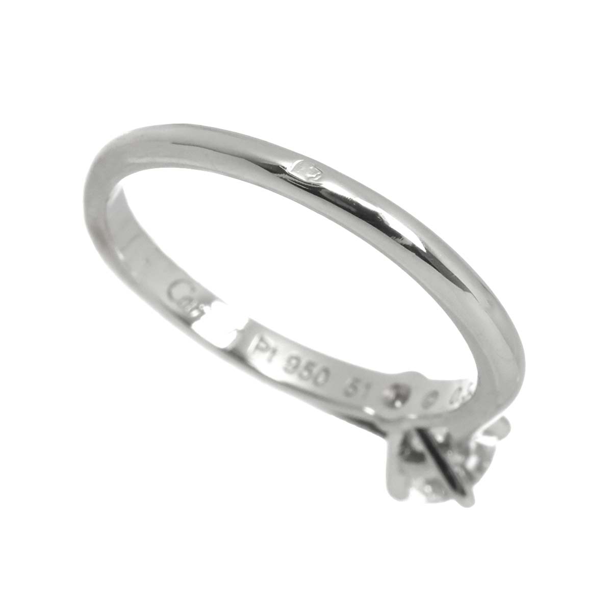 Diamond 0.32ct G/VVS1 Ring Pt Platinum size51 5.5-5.75(US)