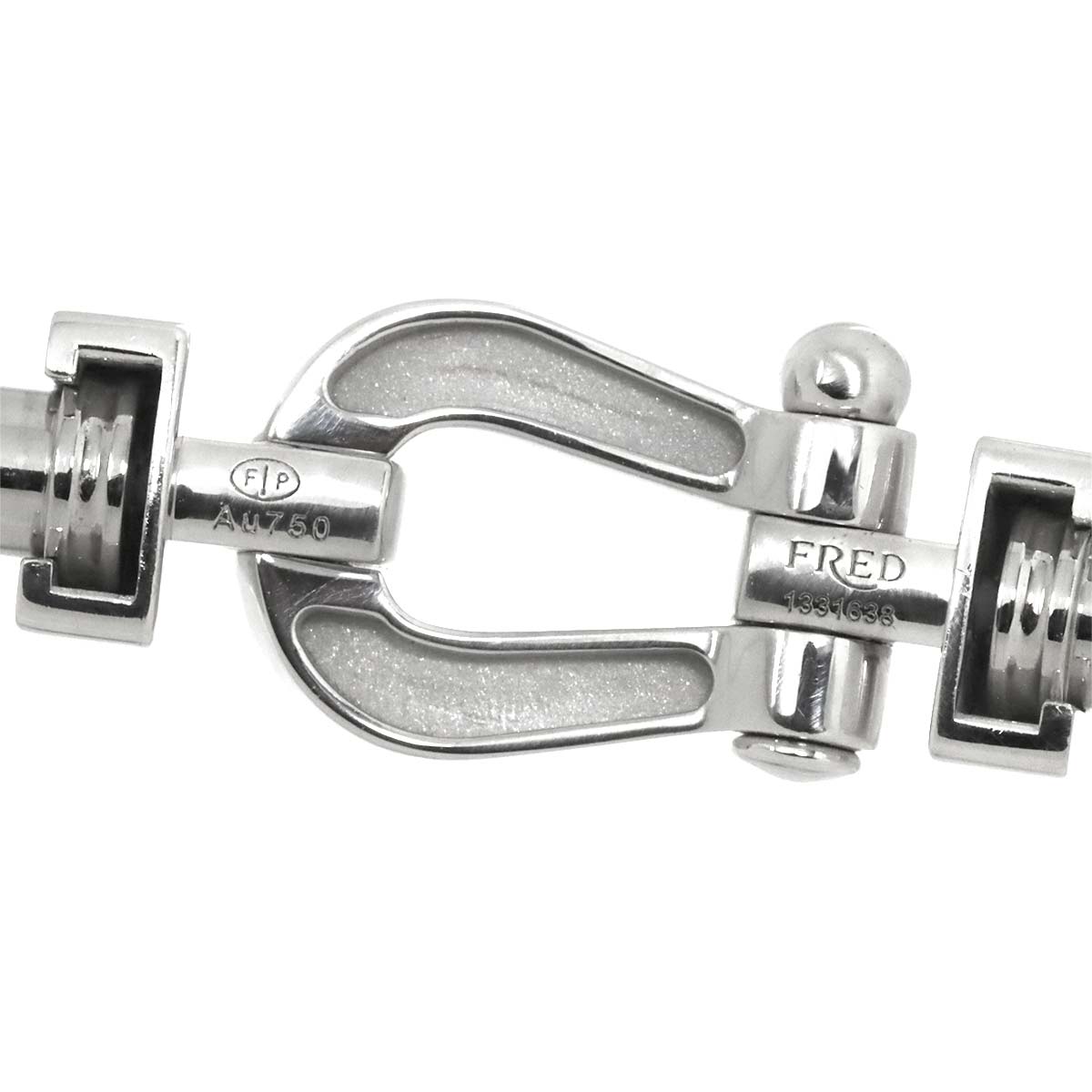 Force 10 Half Diamond Bracelet MM 18K WG 750 Steel size15