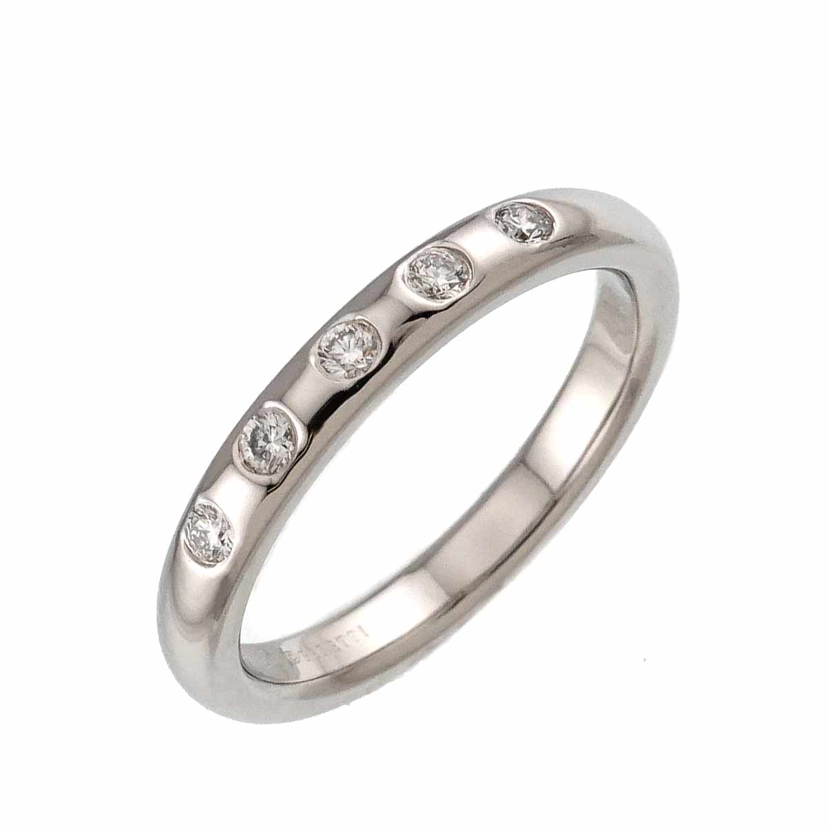 Stacking Band Ring Diamond 5P Platinum Size5.25-5.5(US)