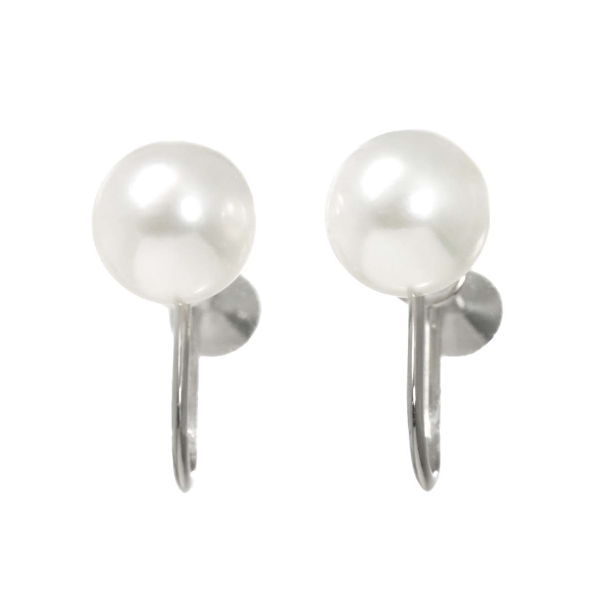 Akoya Pearl 7.5mm Earrings 18K WG 750