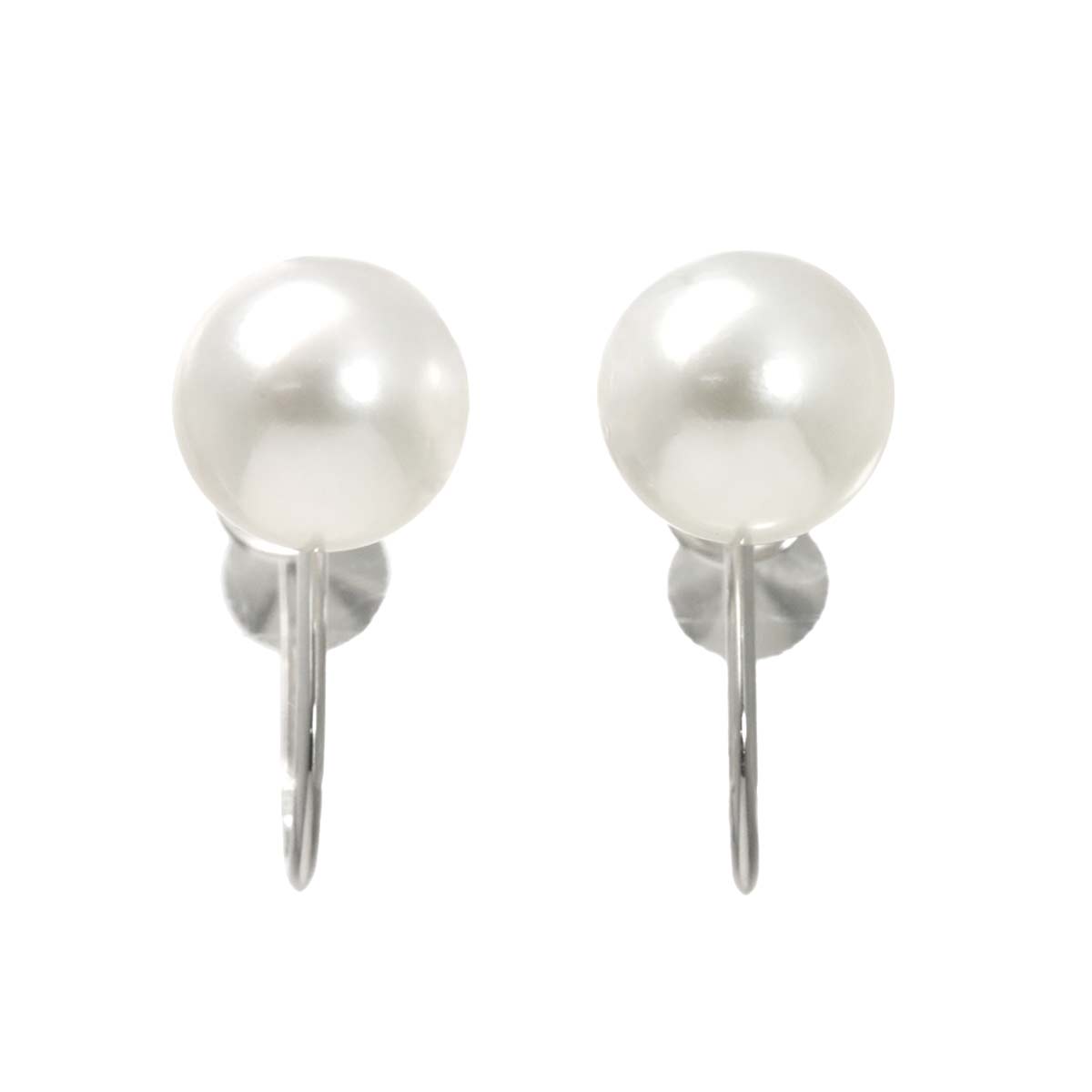 Akoya Pearl 7.5mm Earrings 18K WG 750