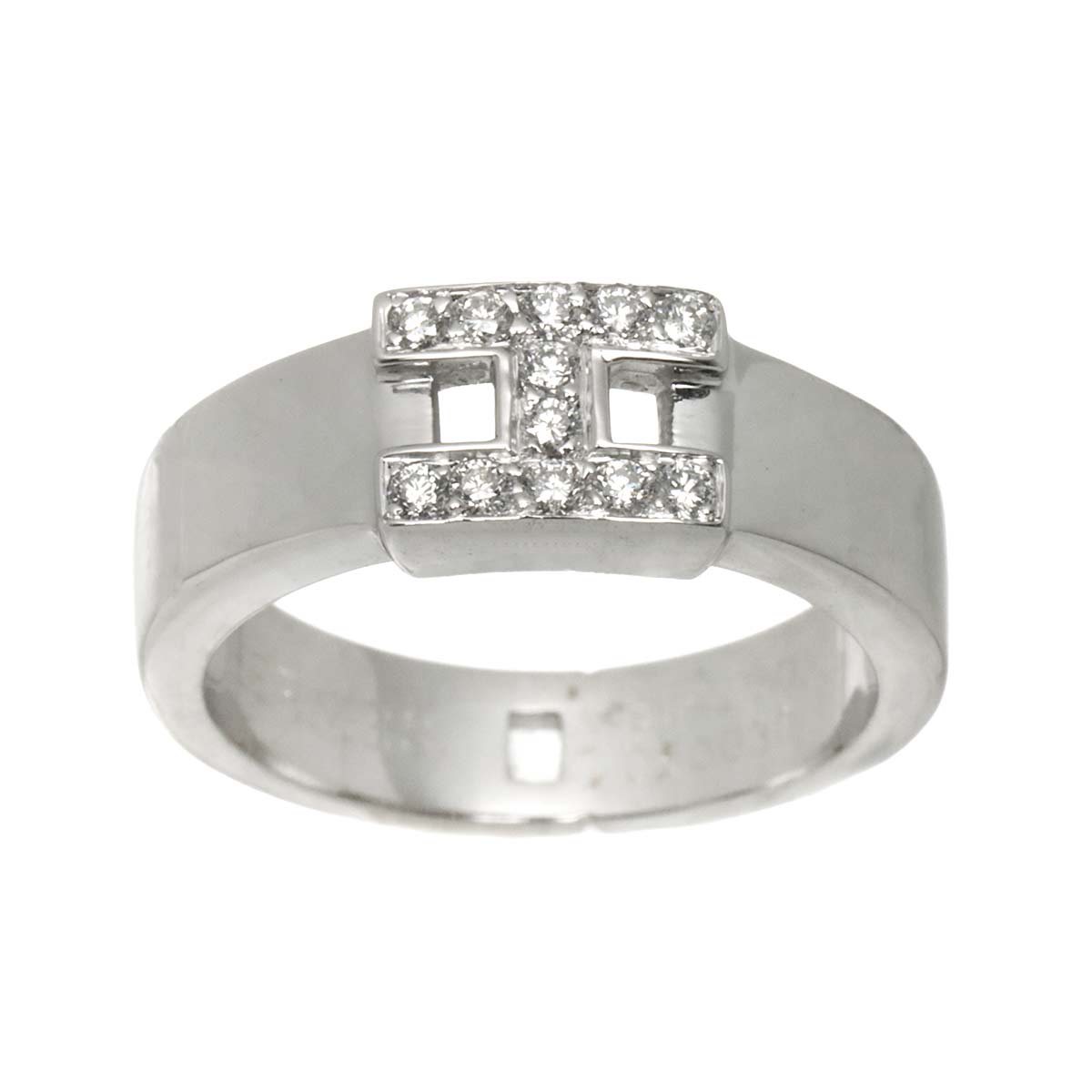 Hercules Diamond Ring 18K White Gold 750 Size49 4.75-5(US)