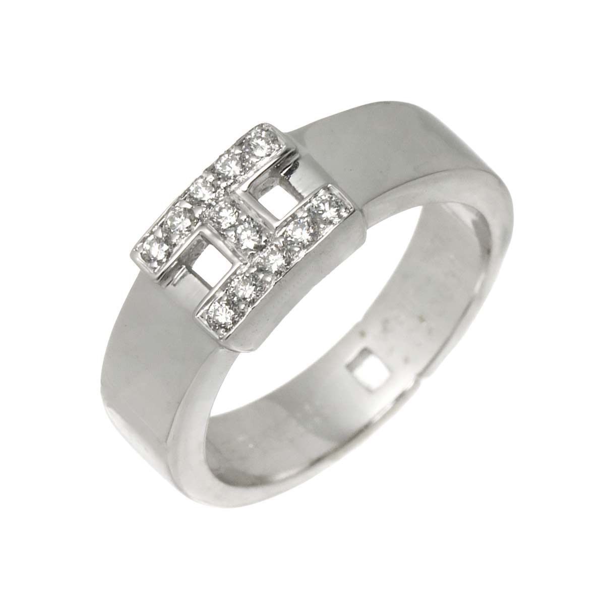 Hercules Diamond Ring 18K White Gold 750 Size49 4.75-5(US)
