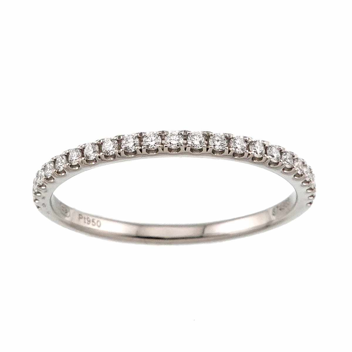 Half Diamond Ring Pt Platinum size4.75-5(US)