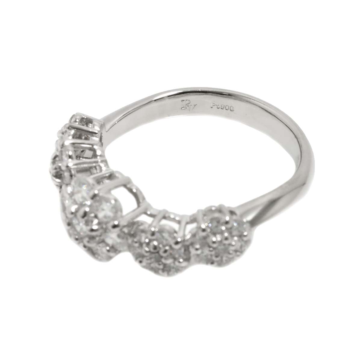 Diamond 0.82ct Ring Pt Platinum Size5.5-5.75(US)