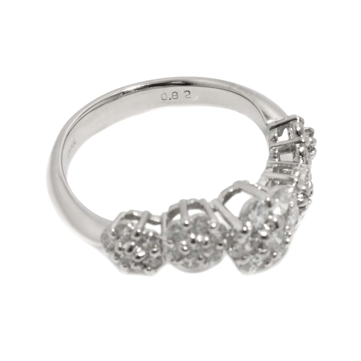 Diamond 0.82ct Ring Pt Platinum Size5.25-5.5(US)