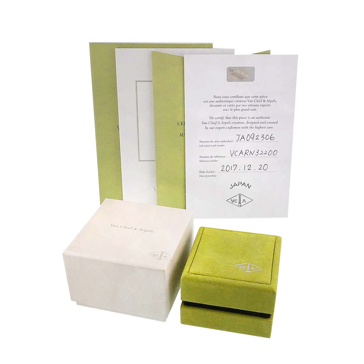 Magic Alhambra Mother of Pearl MOP Necklace 18K WG