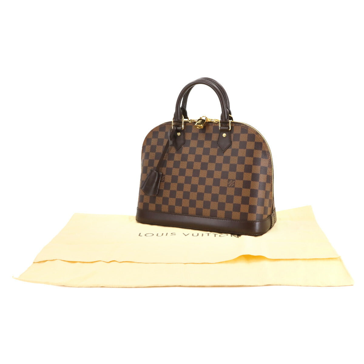 Damier Alma PM Hand Bag Ebene Brown N51131 Purse
