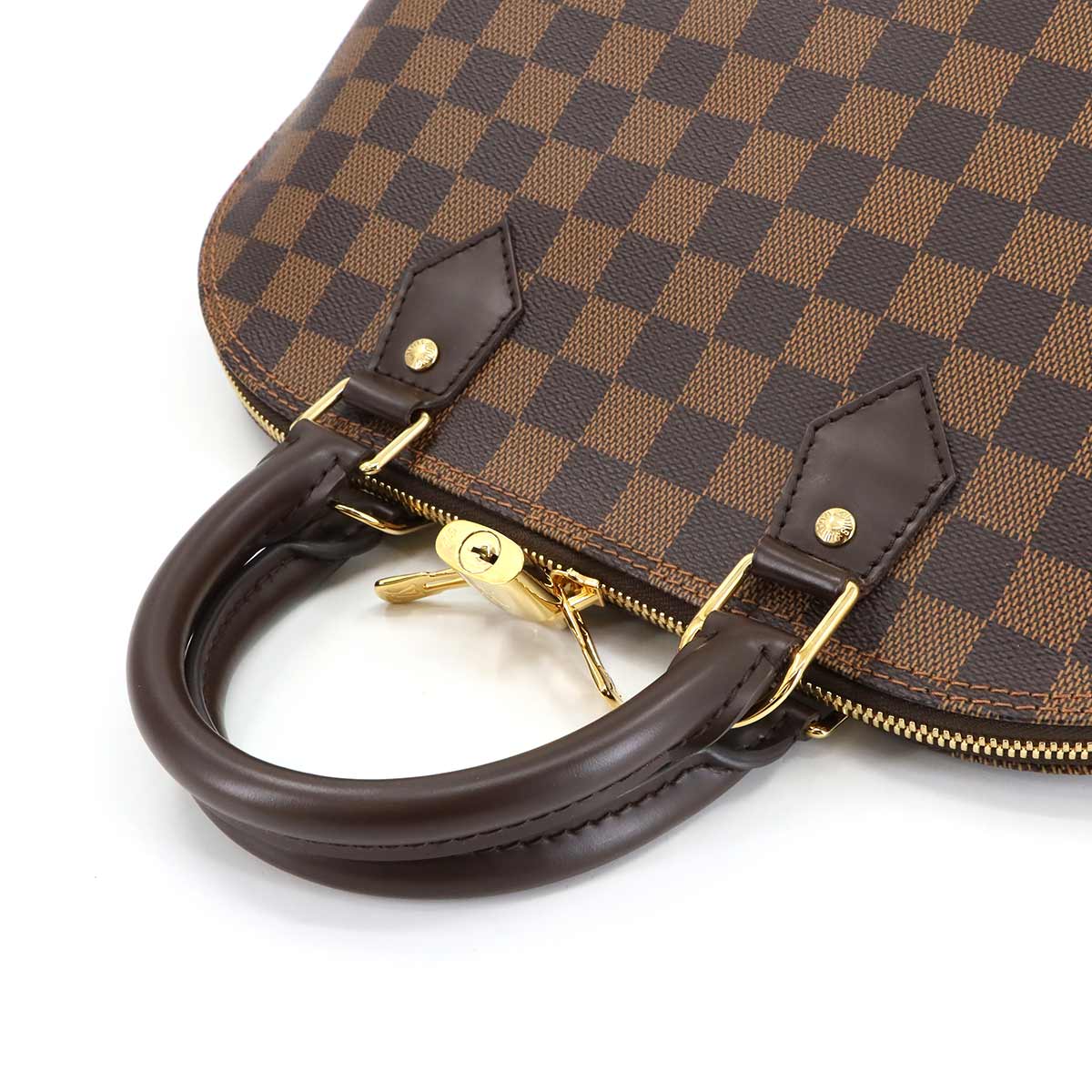 Damier Alma PM Hand Bag Ebene Brown N51131 Purse