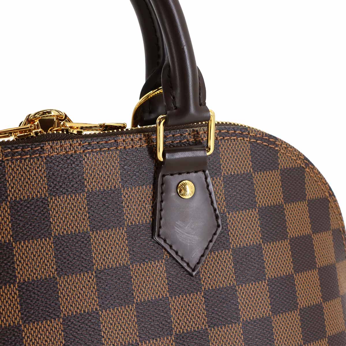Damier Alma PM Hand Bag Ebene Brown N51131 Purse