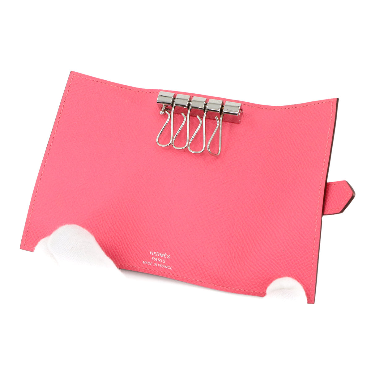 Bearn Four consecutive key case Veau Epsom Rose Azalee Accessory