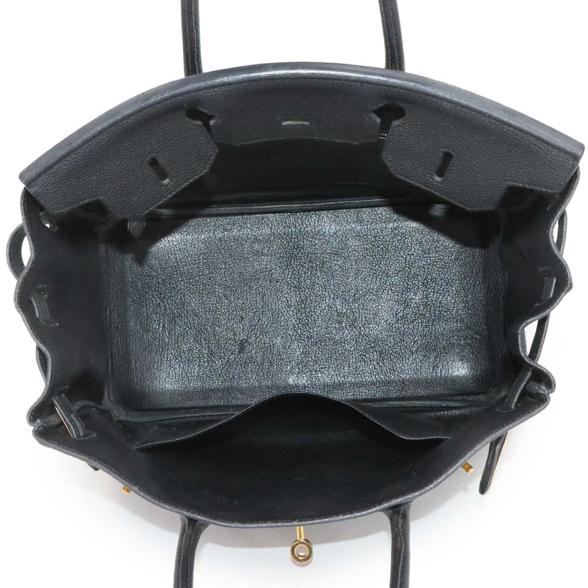 Birkin 30 Veau Togo Black Hand Bag Purse