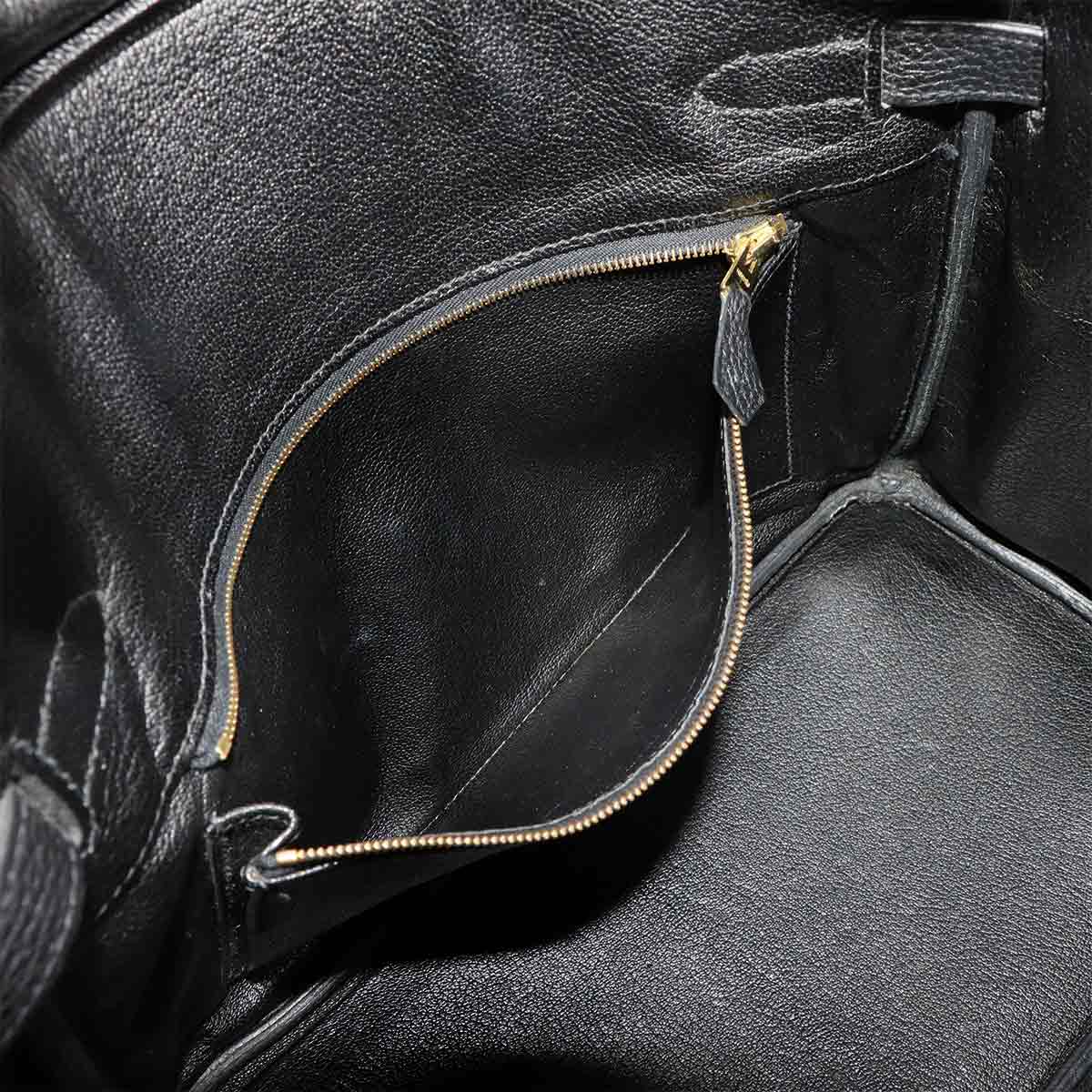 Birkin 30 Veau Togo Black Hand Bag Purse