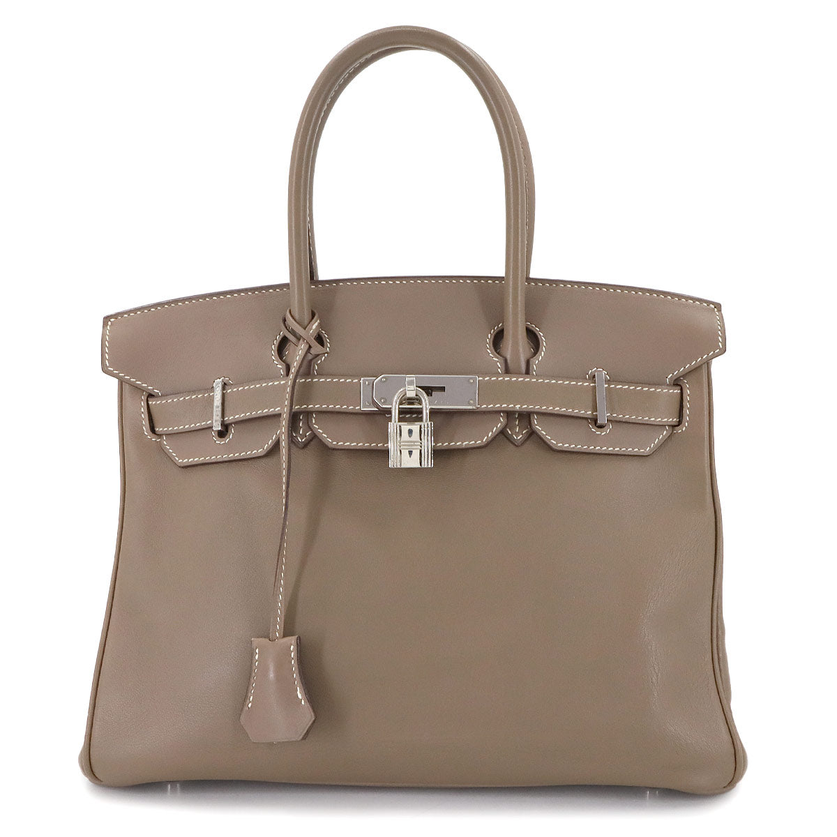 Birkin 30 Hand Bag Swift Etoupe Purse