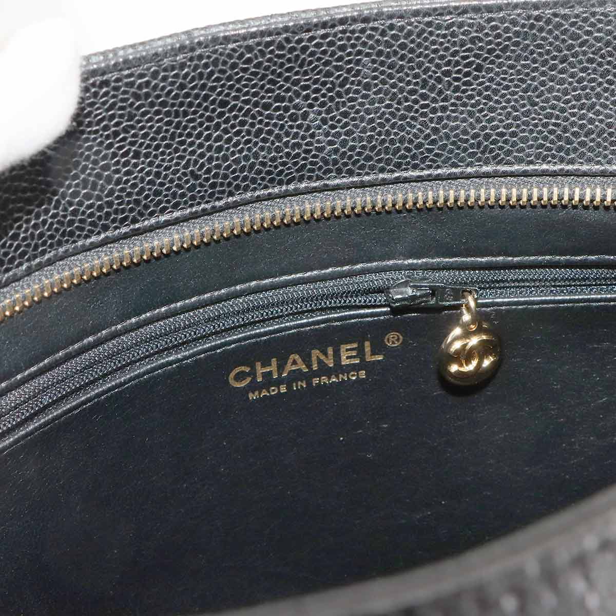 Medallion Tote Bag Leather Black A01804 Coco Logos