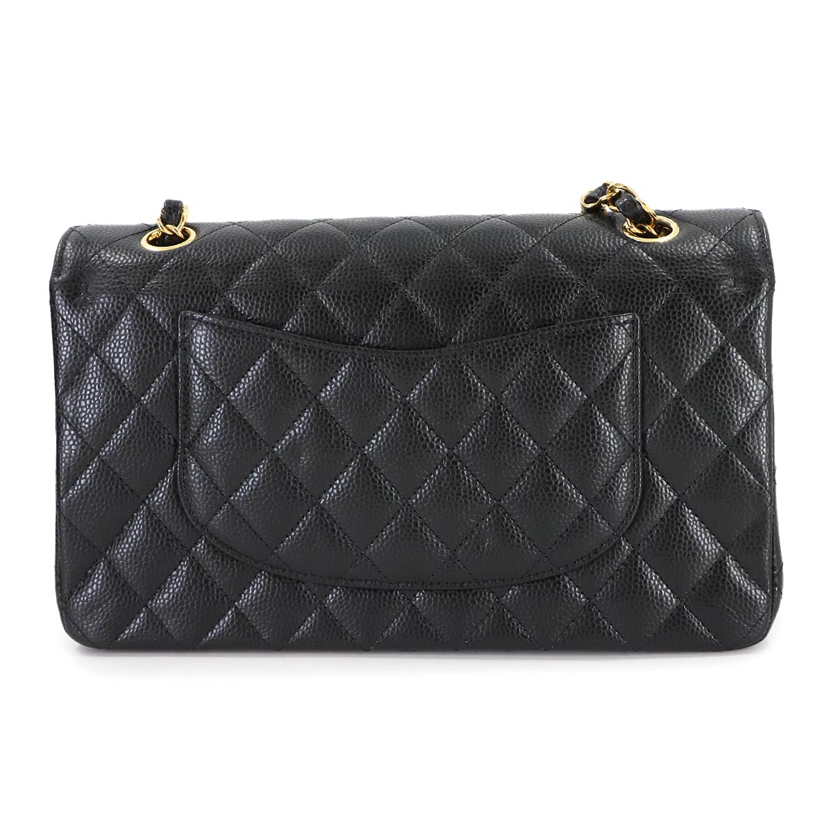 Matelasse 25 Chain Shoulder Bag Leather Black A01112 11.12