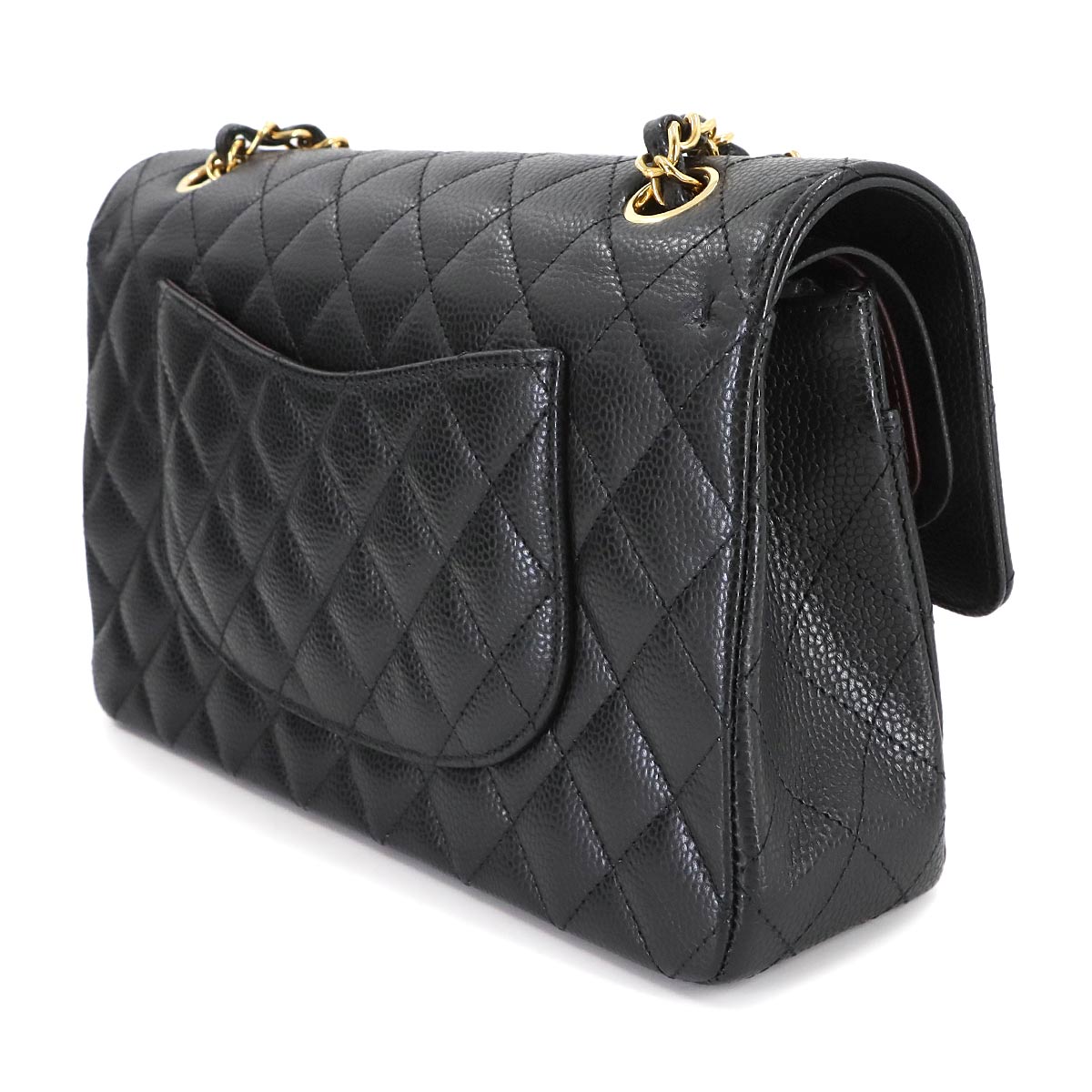 Matelasse 25 Chain Shoulder Bag Leather Black A01112 11.12