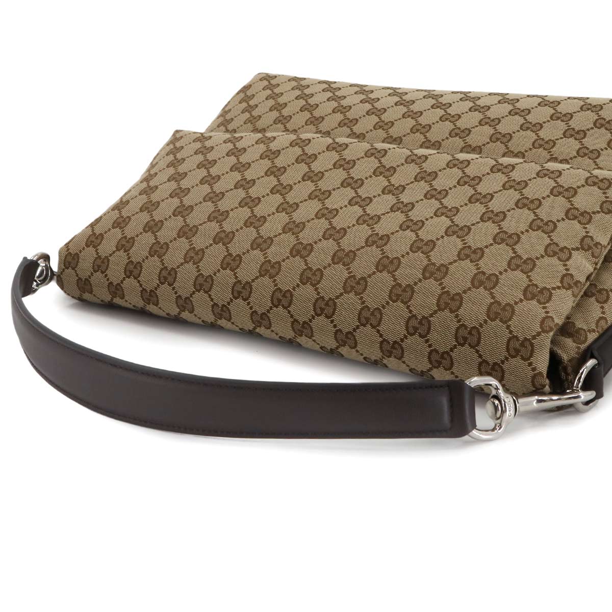 GG Canvas 2way Shoulder Bag Leather Beige Brown 821616 Purse