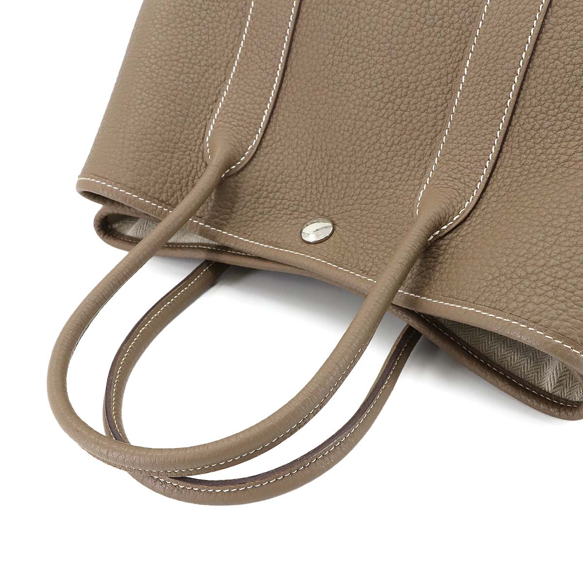 Garden Party 30 TPM Tote Bag Negonda Leather Etoupe Purse