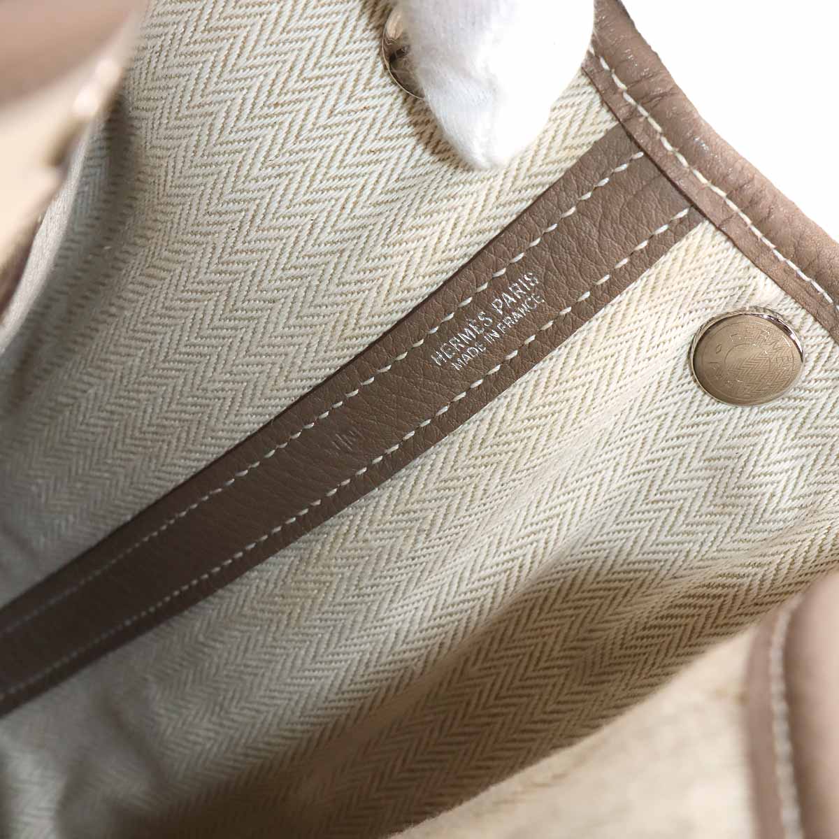 Garden Party 30 TPM Tote Bag Negonda Leather Etoupe Purse