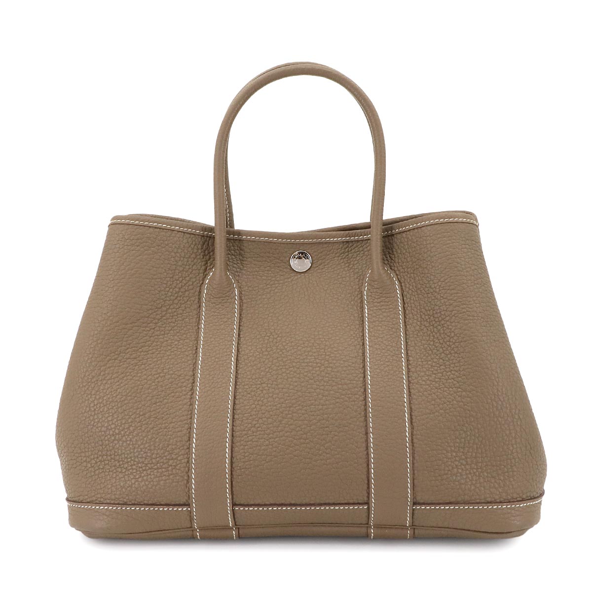 Garden Party 30 TPM Tote Bag Negonda Leather Etoupe Purse