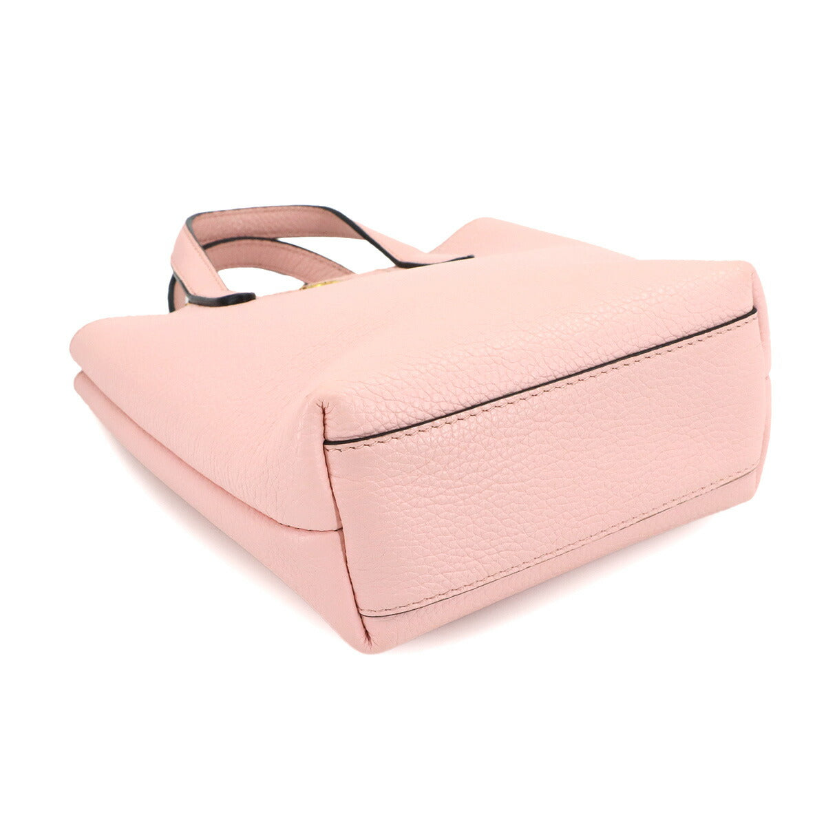 Gancini Hand Shoulder Bag Leather Pink Purse