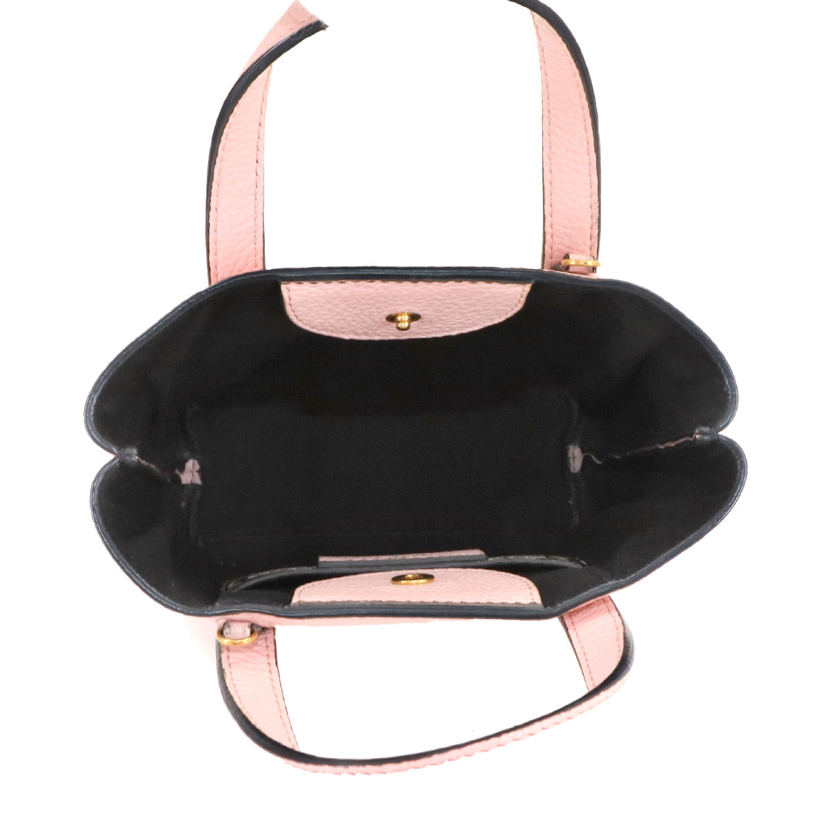 Gancini Hand Shoulder Bag Leather Pink Purse