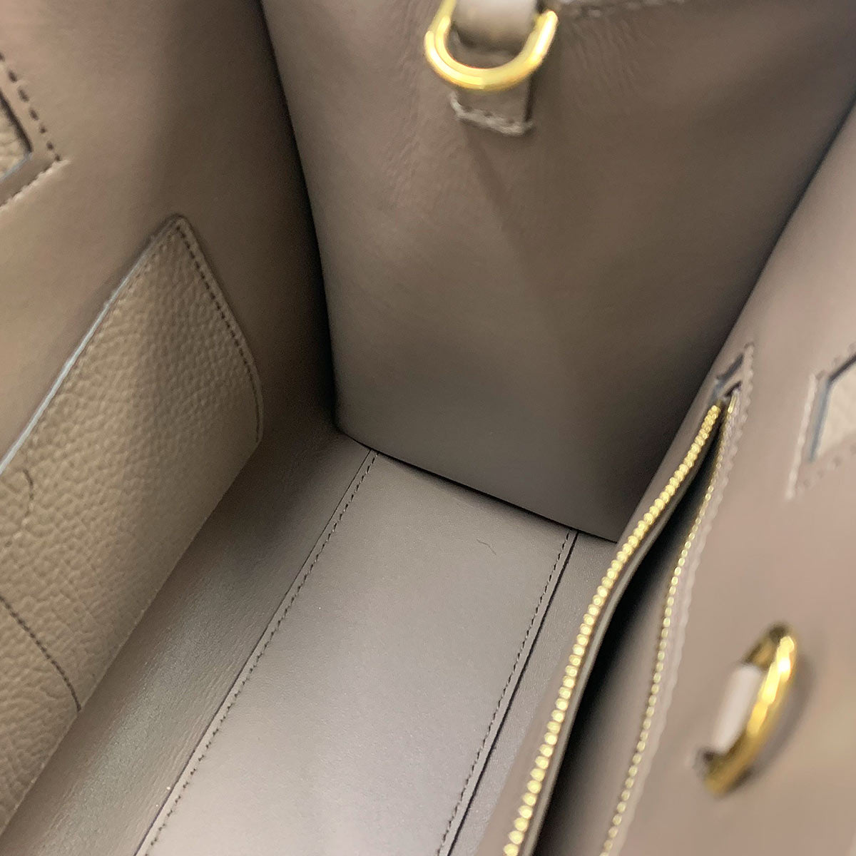 Mini Frances Hand Shoulder Bag Leather Gray 80584371 Purse