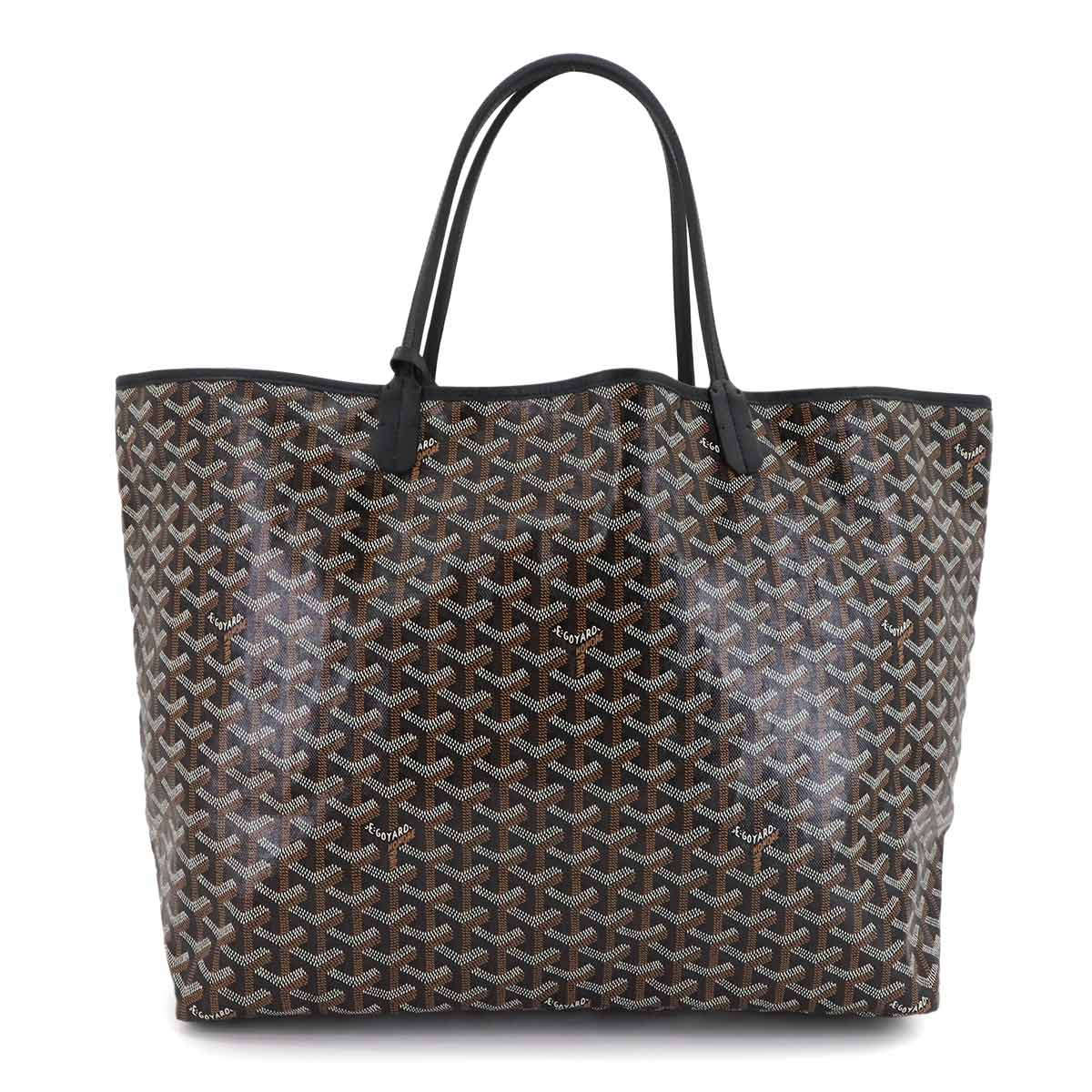 Saint Louis GM Tote Bag PVC Leather Black Unisex