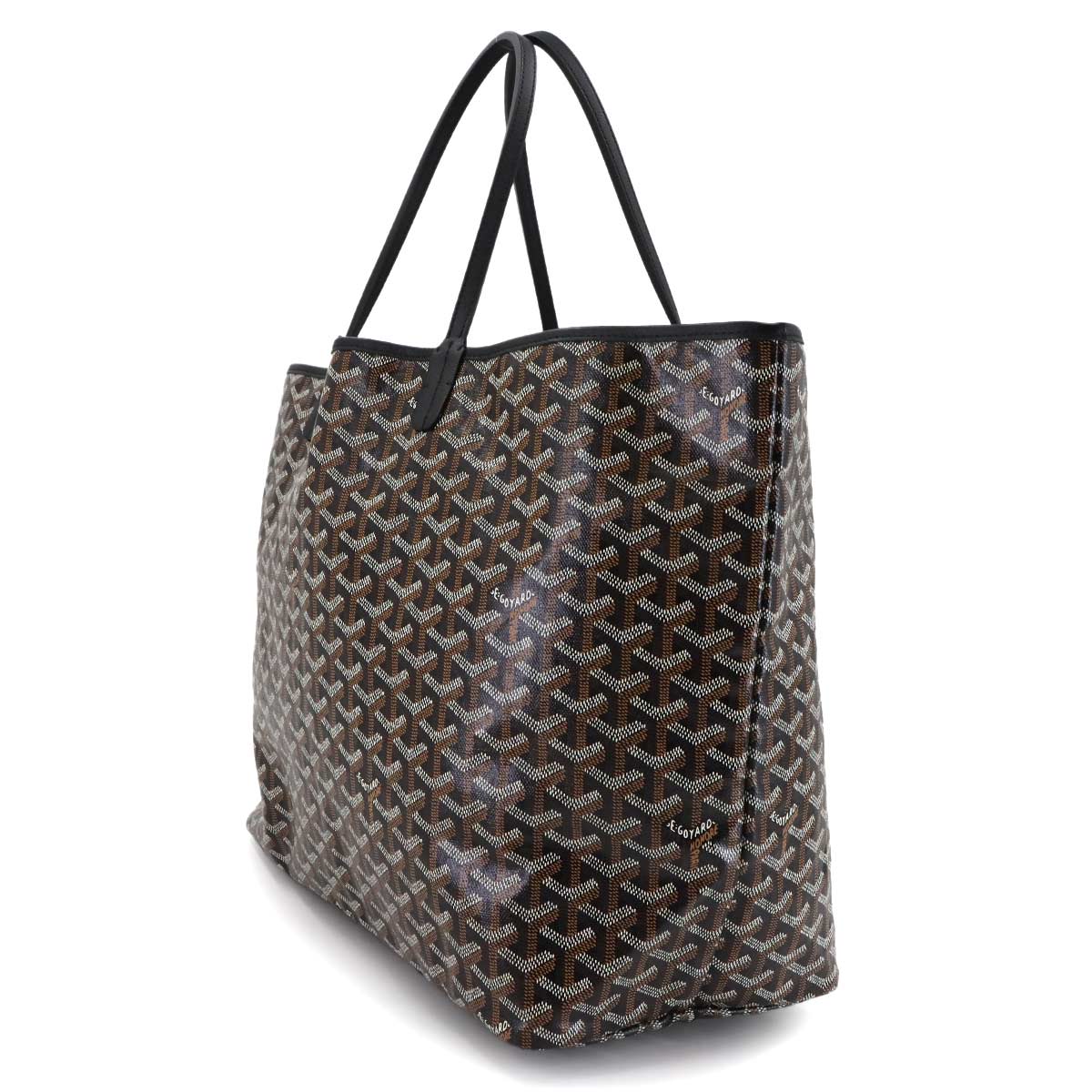 Saint Louis GM Tote Bag PVC Leather Black Unisex