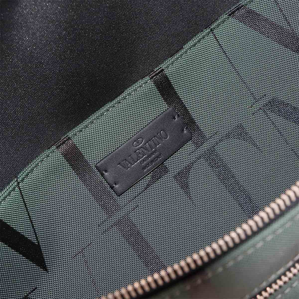 VLTN Belt Bag CrossBody Waist Bag Canvas Green Black