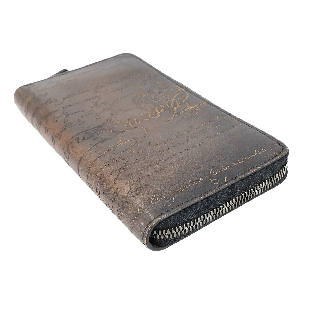 Calligraphy Itauba Long Wallet Venezia Leather Brown
