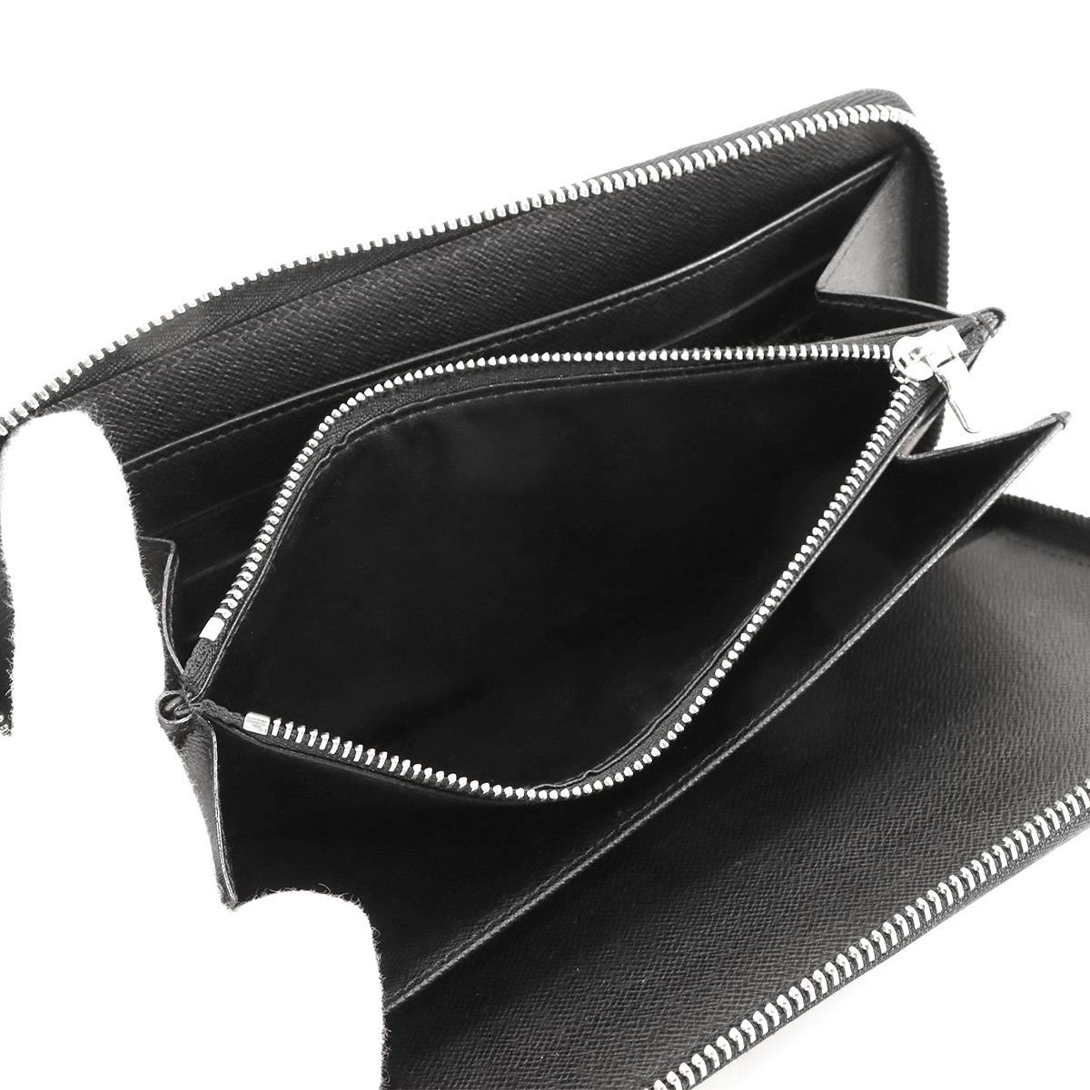 Epi Zippy Organizer Long Wallet Leather Noir M63852