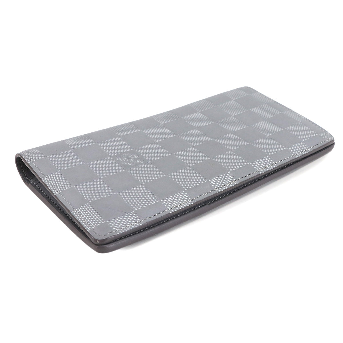 Damier Infini Brazza Long Wallet Gray N60335 Purse