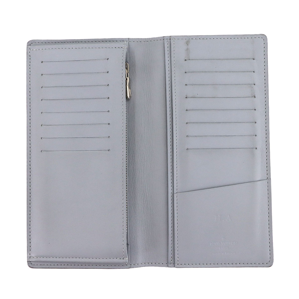 Damier Infini Brazza Long Wallet Gray N60335 Purse