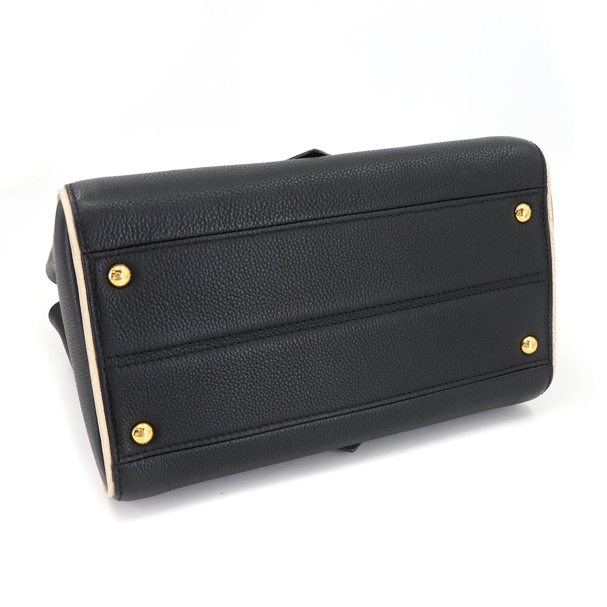 Monogram Double V Hand Shoulder Bag Leather Noir M54439